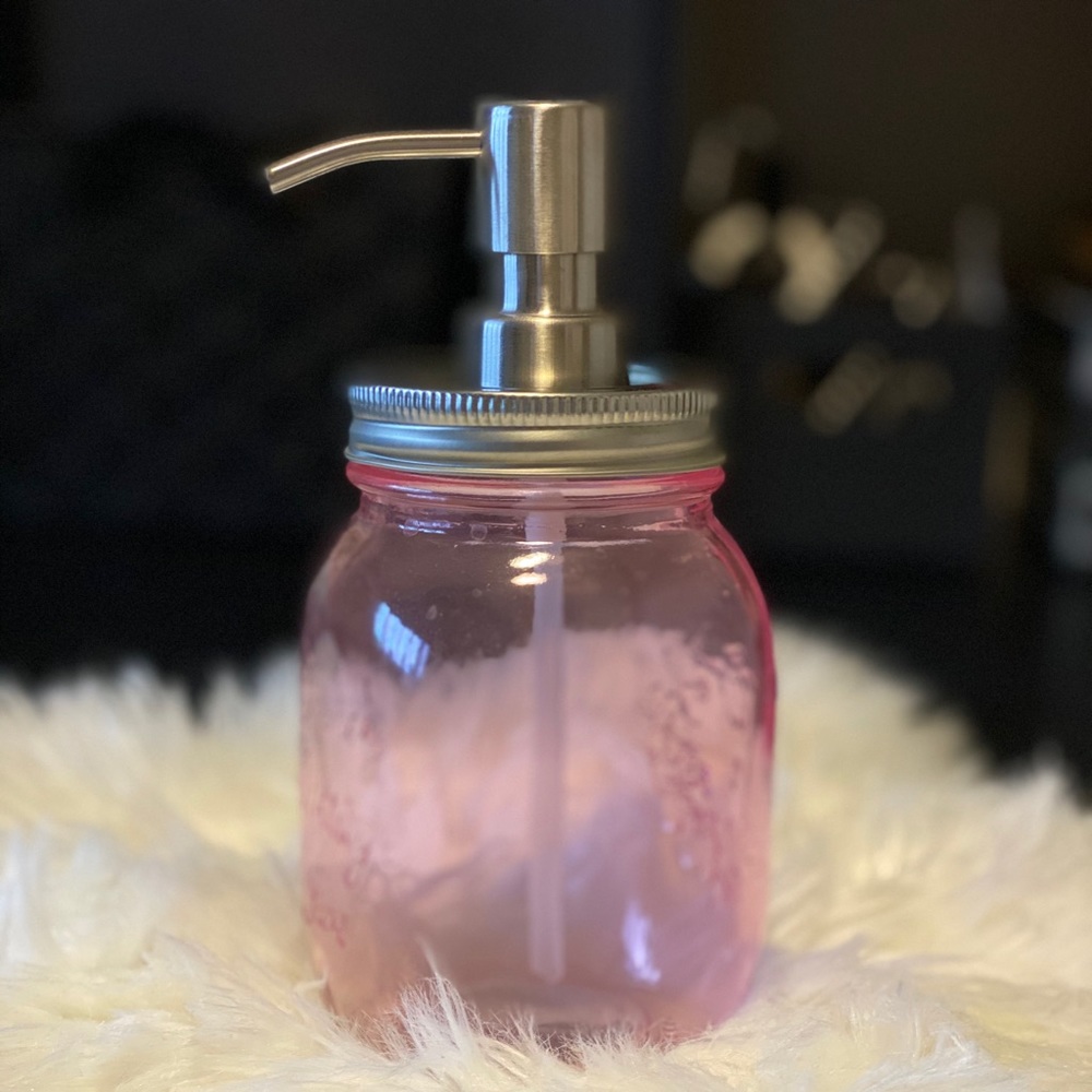 Sold Farm House Mason Jar Soap Dispenser